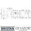 Bristan Gallery Rapid 3in1 Instant Boiling Water Tap Dimensions